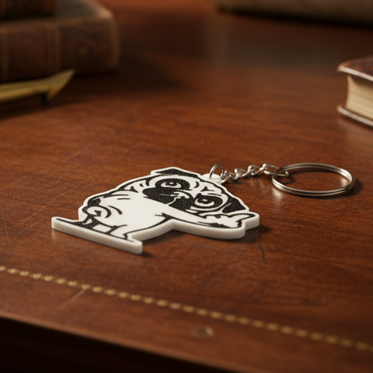 Μπρελόκ “Pug Attitude”