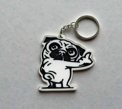 Μπρελόκ “Pug Attitude”
