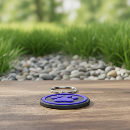 Μπρελόκ NFC Στρόγγυλο "Paw Pet"